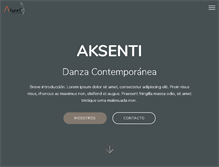 Tablet Screenshot of aksentidanza.com